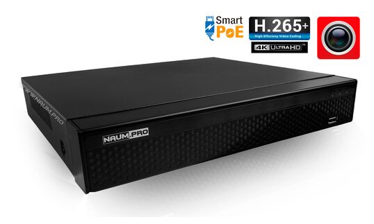 IP видеорегистратор h.265+  ultra hd nvr-08 poe