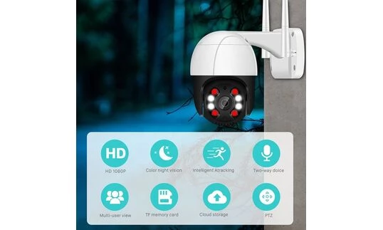Поворотная WIFI камера ptz 122 со слежением версия v4 2022 года