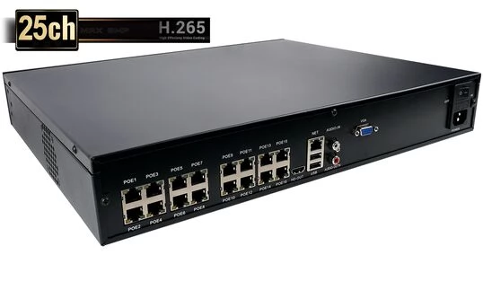IP видеорегистратор h.265+  ultra hd nvr-16 poe