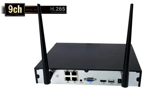 IP видеорегистратор h.265+  ultra hd nvr wi-fi