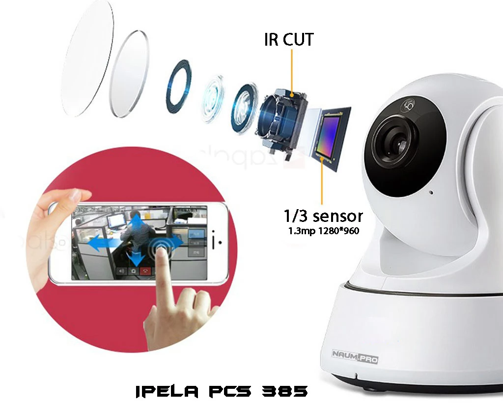 поворотная wifi камера 385