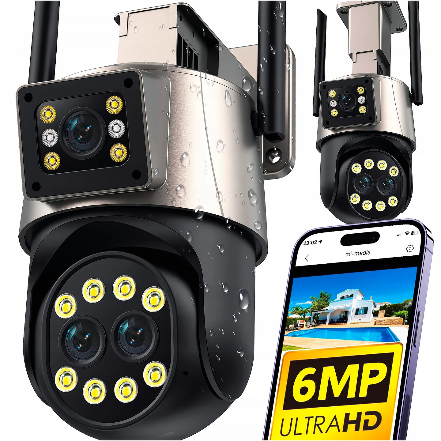 Камера на три объектива с зумом rrv-msk3nip600-zoom