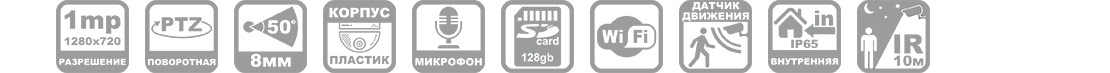 Поворотная wifi камера
