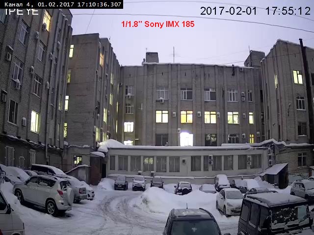 Sony Exmor imx 185 матрица в камере 1/1.8 Ночь Sony Exmor imx 185 матрица в камере 1/1.8 Ночь
